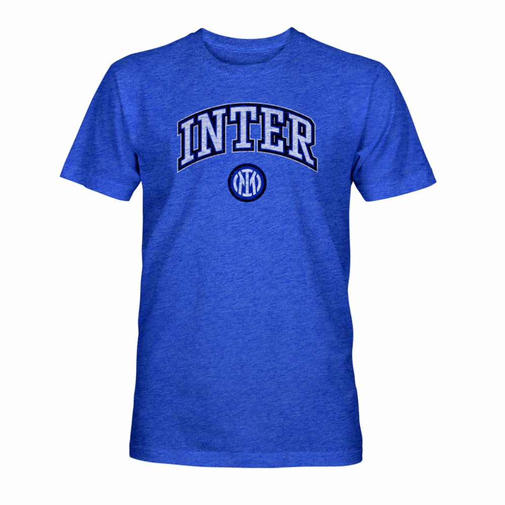 Inter Milan 1863FC Athletic Wordmark Vintage Tri-Blend T-Shirts - Blue