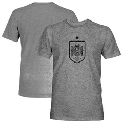 Spain National Team 1863FC Mono Badge Vintage Tri-Blend T-Shirts - Gray