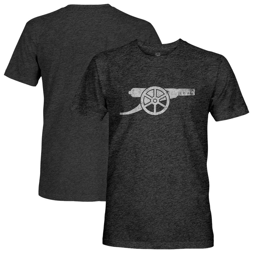 Arsenal 1863FC Mono Badge Vintage Tri-Blend T-Shirts - Black