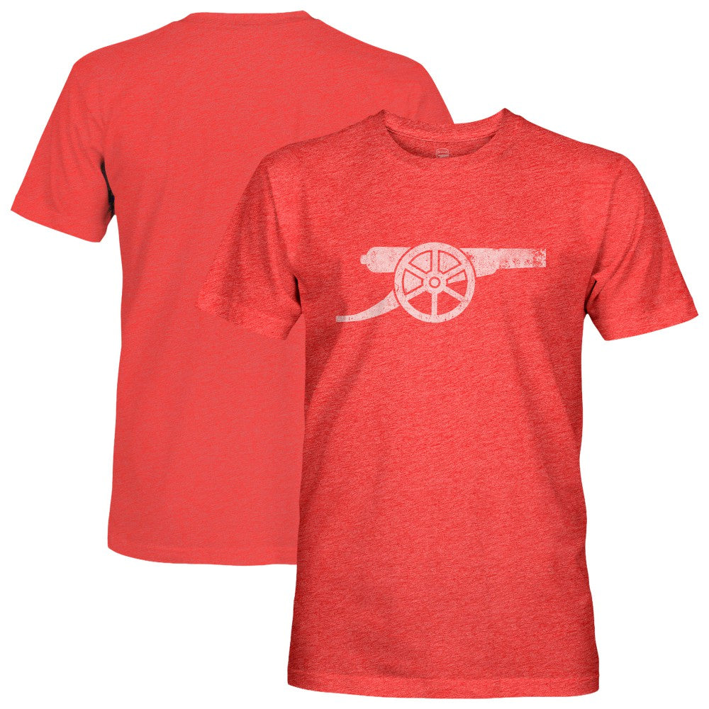 Arsenal 1863FC Mono Badge Vintage Tri-Blend T-Shirts - Red