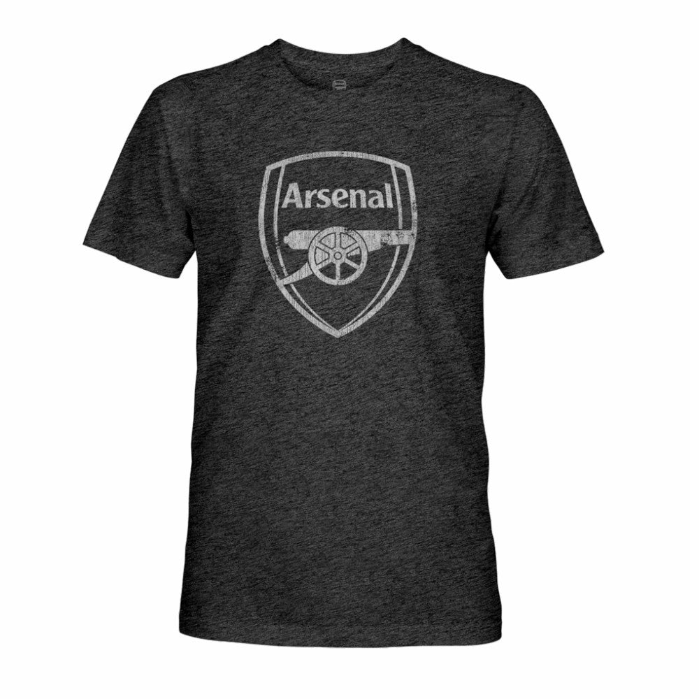 Arsenal 1863FC Mono Badge Vintage Tri-Blend T-Shirts - Black