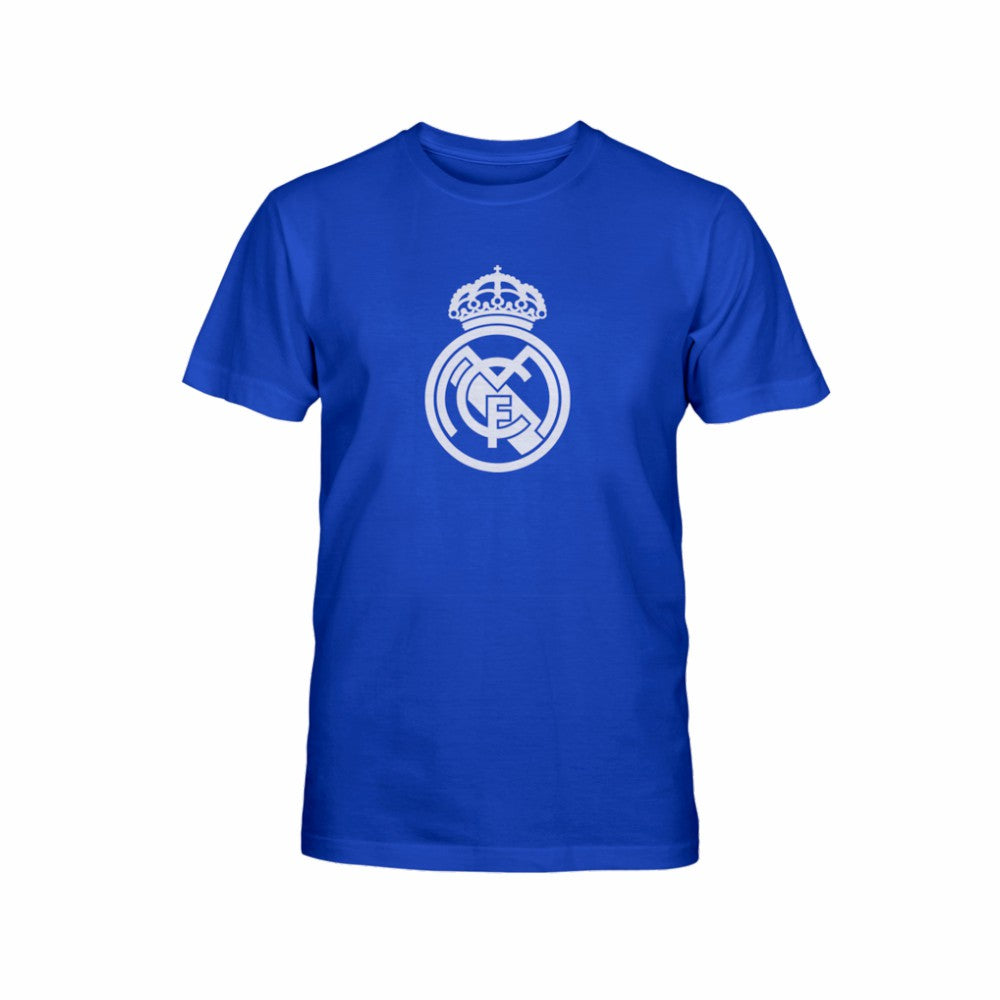 Real Madrid 1863FC Youth Mono Badge T-Shirts - Blue