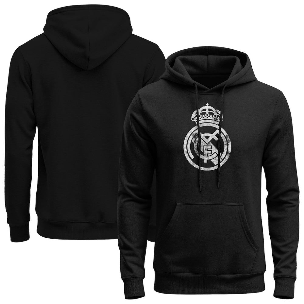 Real Madrid 1863FC Mono Badge Fleece Hoodie - Black