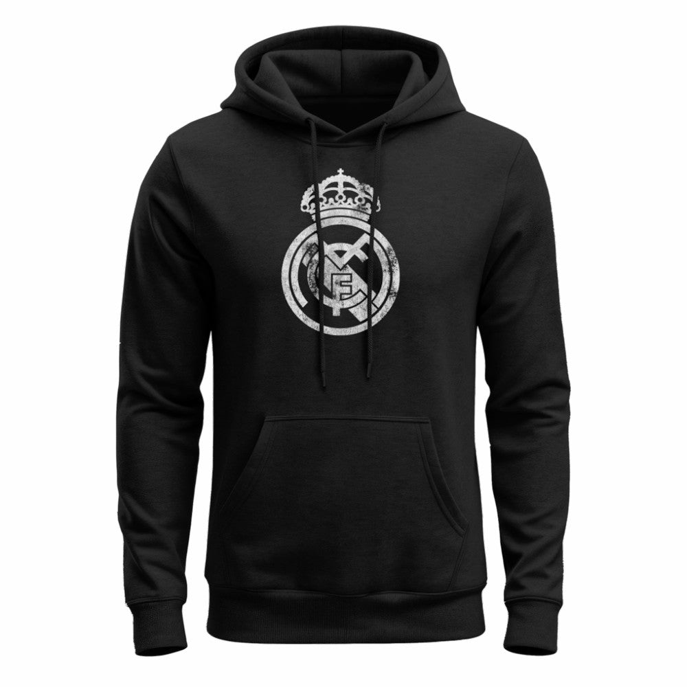 Real Madrid 1863FC Mono Badge Fleece Hoodie - Black