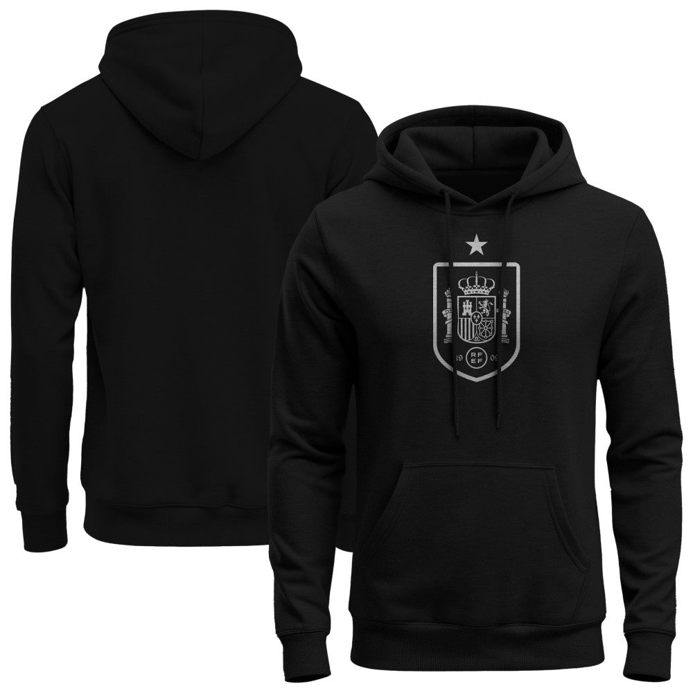 Spain National Team 1863FC Mono Badge Fleece Hoodie - Black