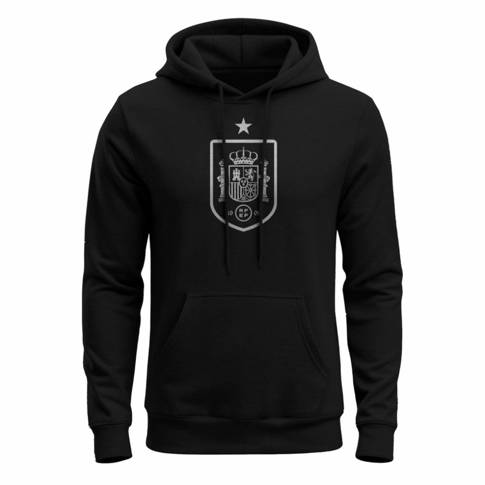 Spain National Team 1863FC Mono Badge Fleece Hoodie - Black