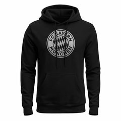 Bayern Munich 1863FC Mono Badge Fleece Hoodie - Black