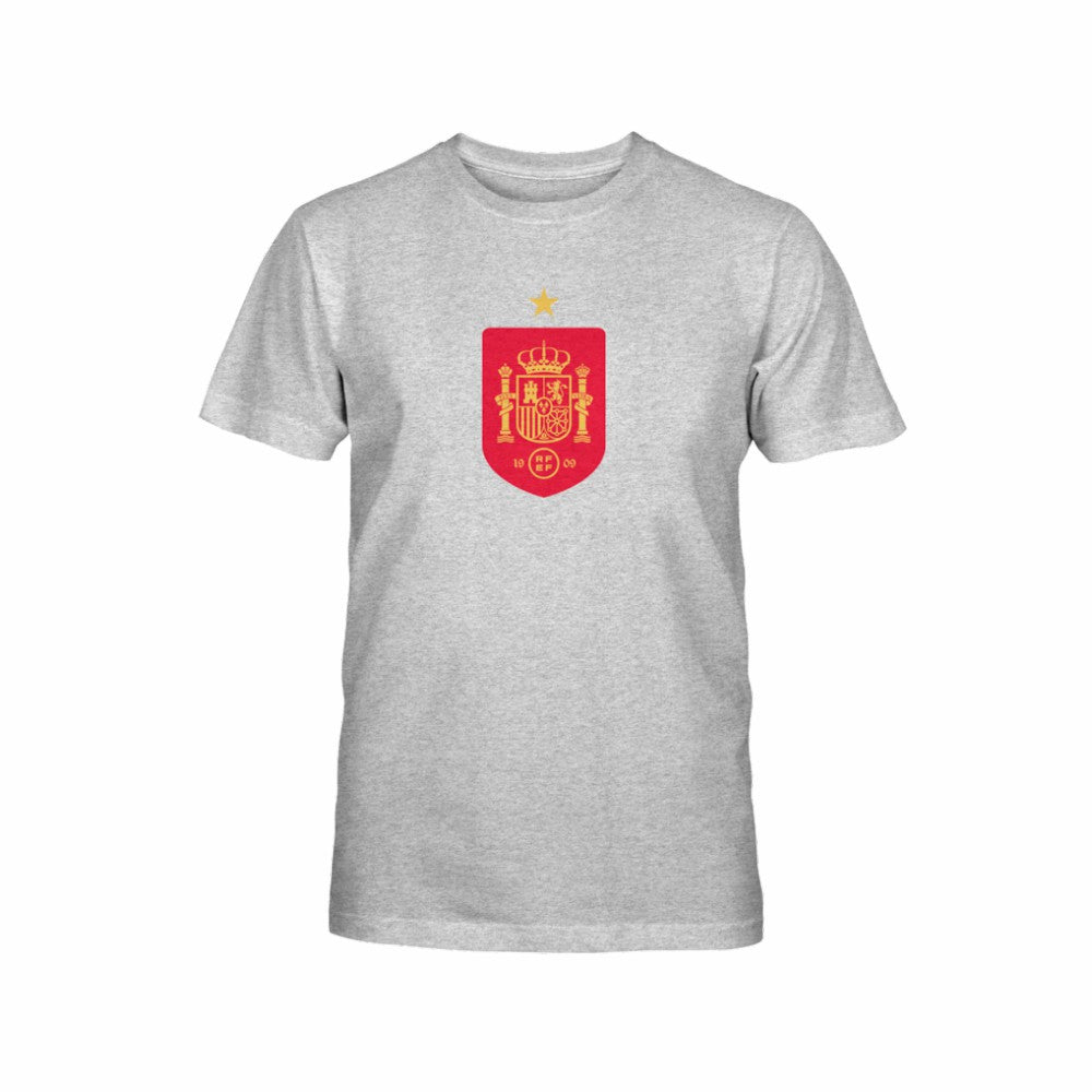 Spain National Team 1863FC Youth Color Badge T-Shirts - Gray