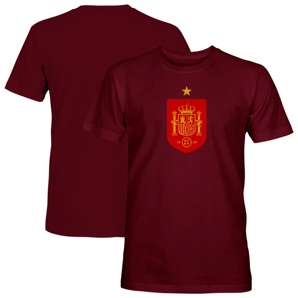 Spain National Team 1863FC Color Badge T-Shirts - Maroon