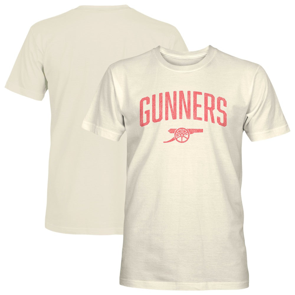 Arsenal 1863FC Wordmark Cotton T-Shirts - Cream