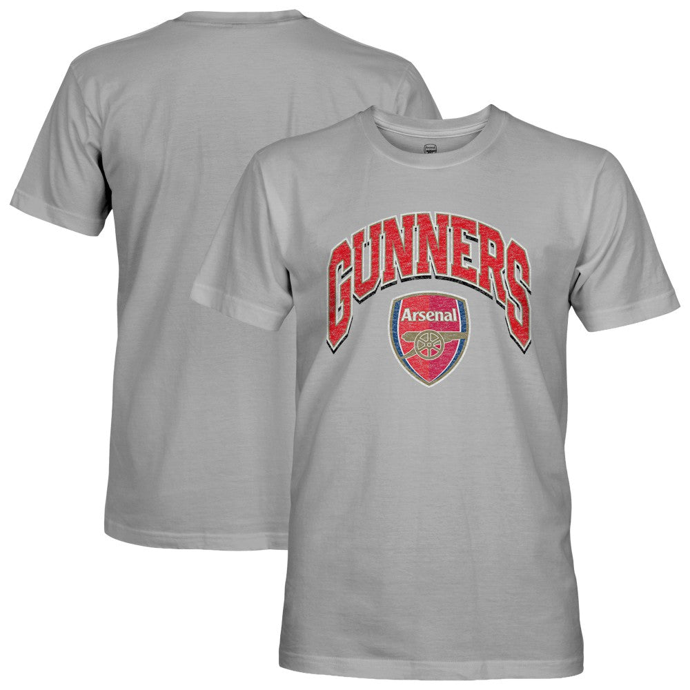 Arsenal 1863FC Wordmark Cotton T-Shirts - Gray