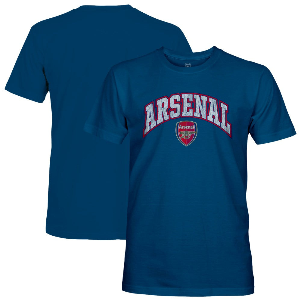 Arsenal 1863FC Wordmark Cotton T-Shirts - Blue