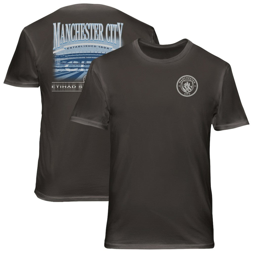 Manchester City 1863FC Wordmark Cotton T-Shirts - Gray