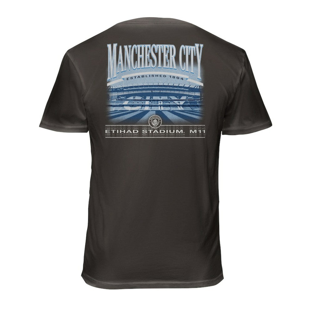 Manchester City 1863FC Wordmark Cotton T-Shirts - Gray