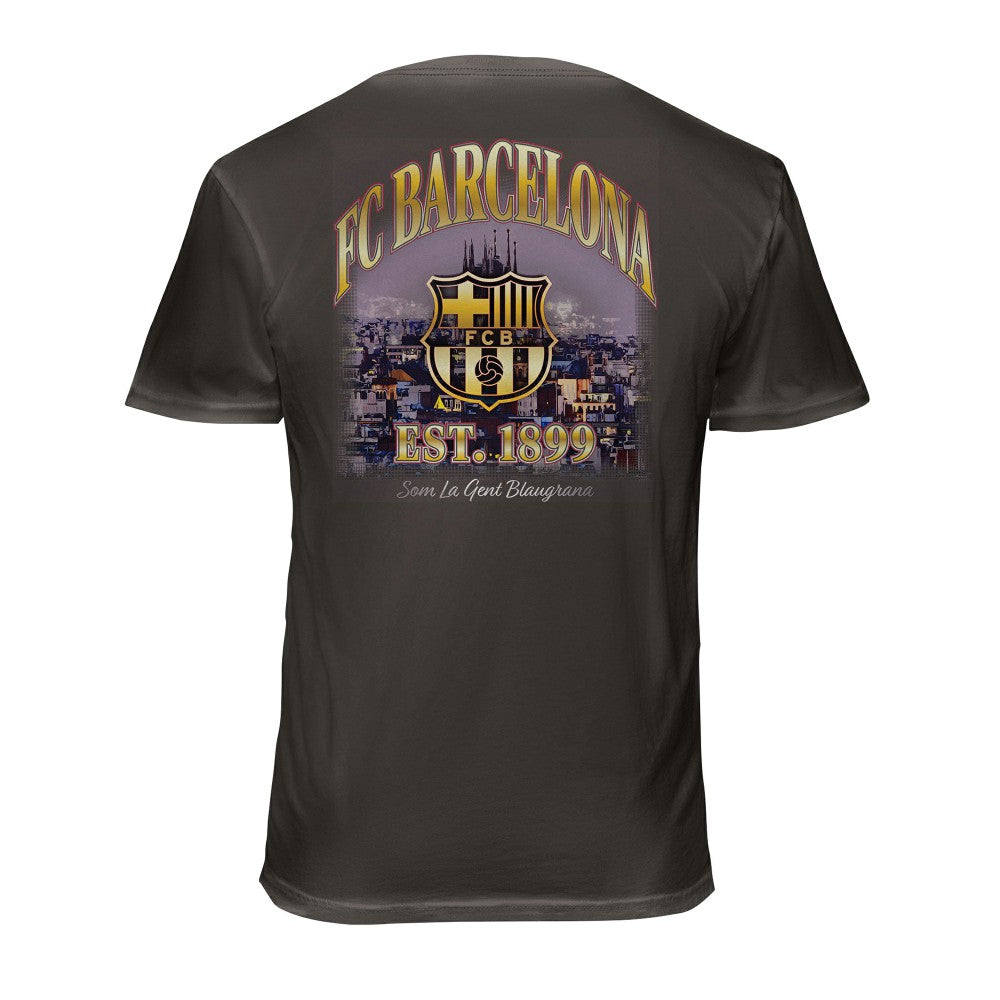 Barcelona 1863FC Wordmark Cotton T-Shirts - Gray