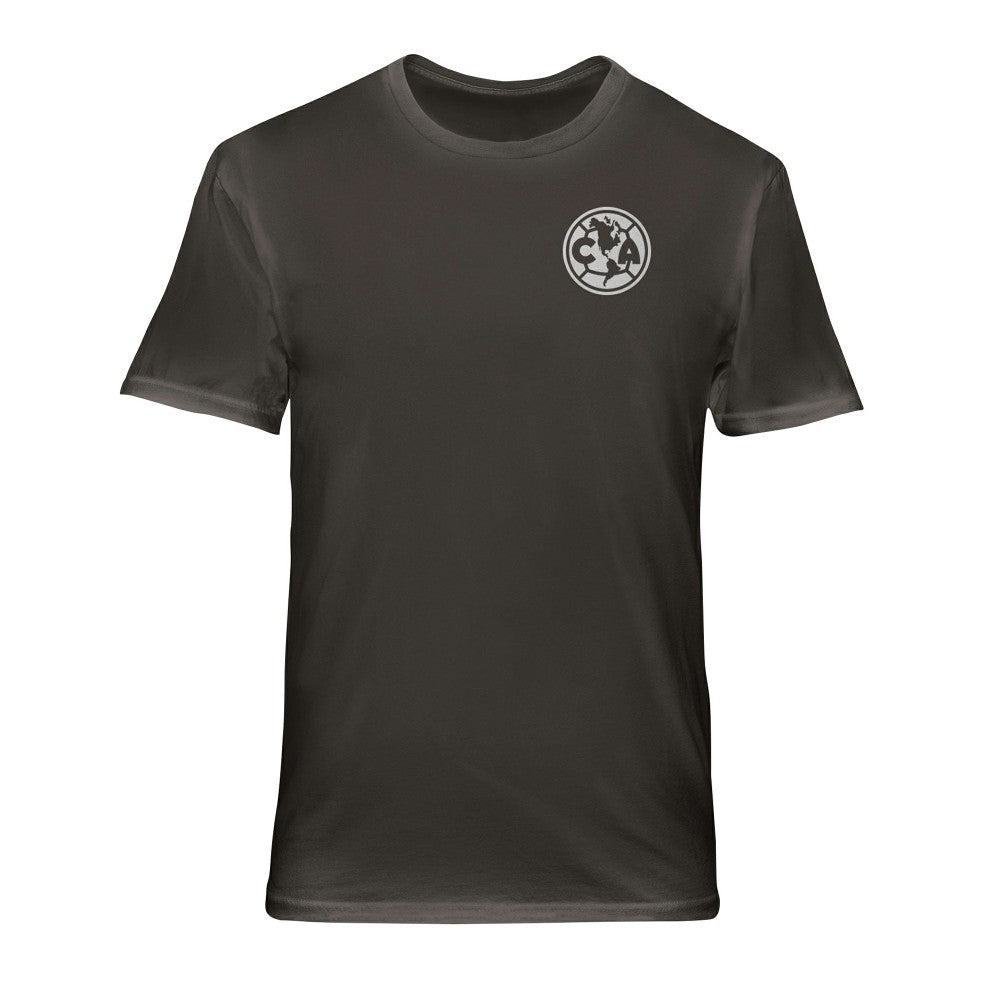 Club America 1863FC Wordmark Cotton T-Shirts - Gray
