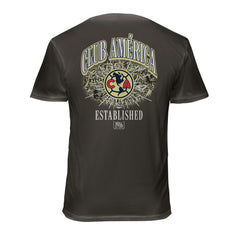 Club America 1863FC Wordmark Cotton T-Shirts - Gray