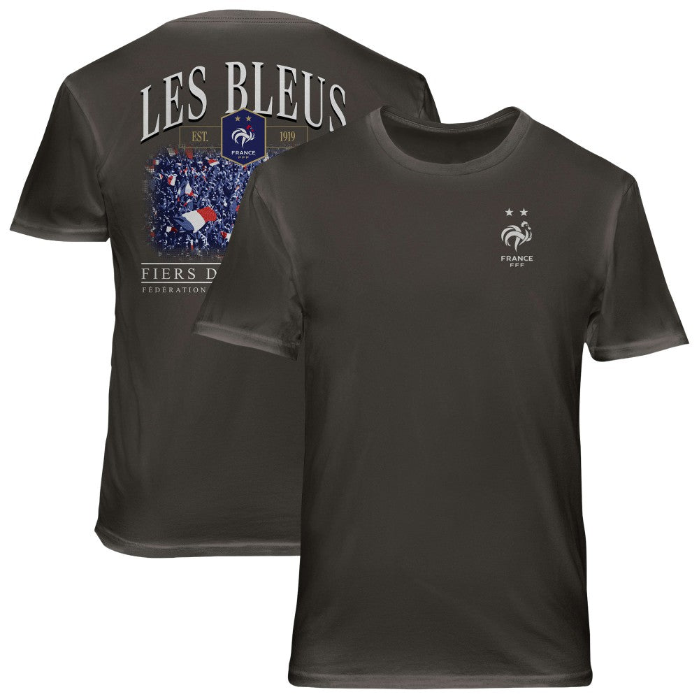 France National Team 1863FC Wordmark Cotton T-Shirts - Gray