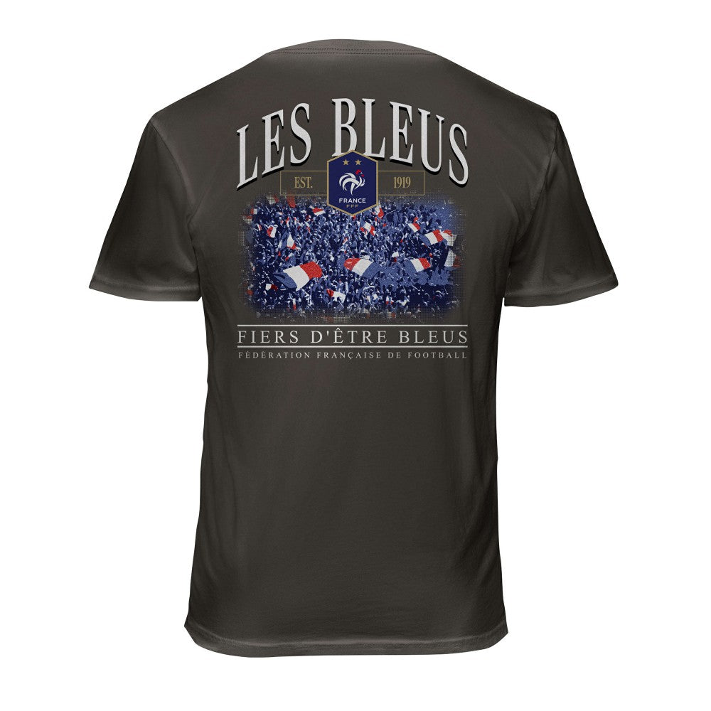 France National Team 1863FC Wordmark Cotton T-Shirts - Gray