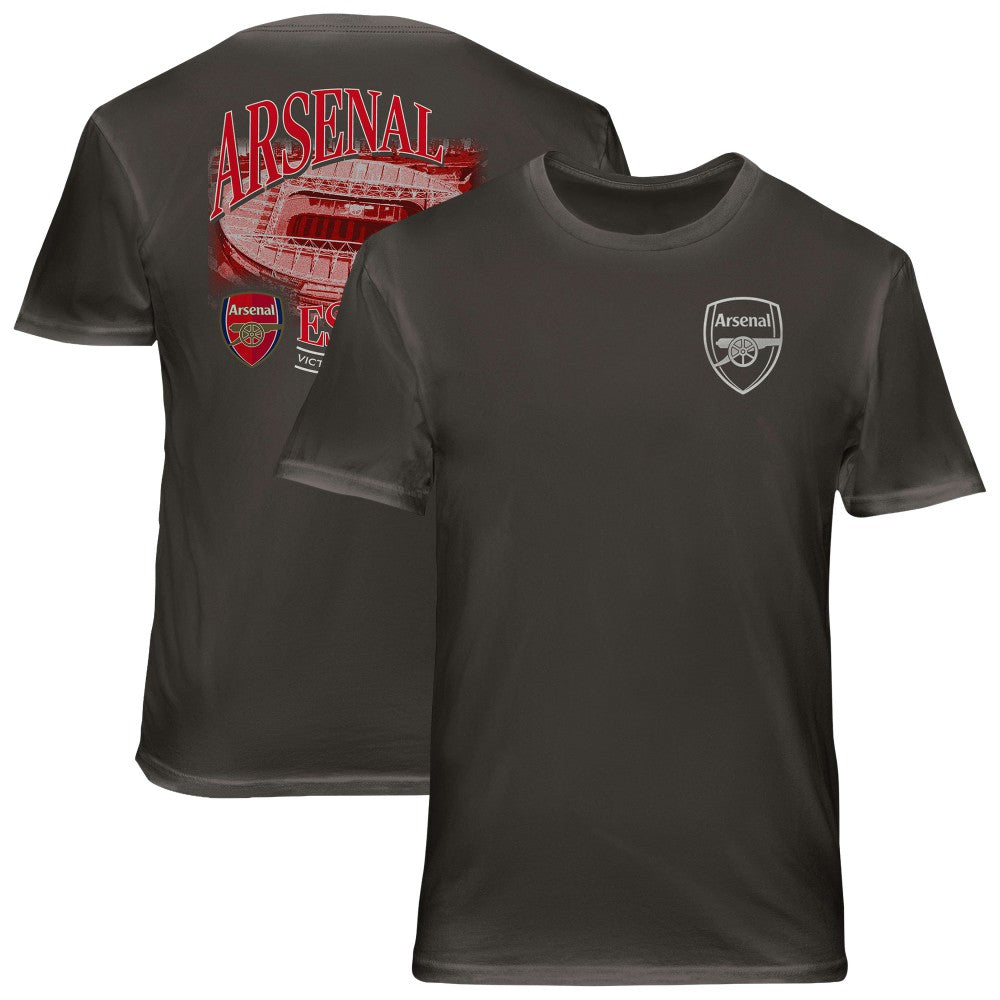 Arsenal 1863FC Wordmark Cotton T-Shirts - Gray