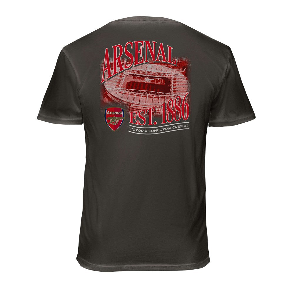Arsenal 1863FC Wordmark Cotton T-Shirts - Gray