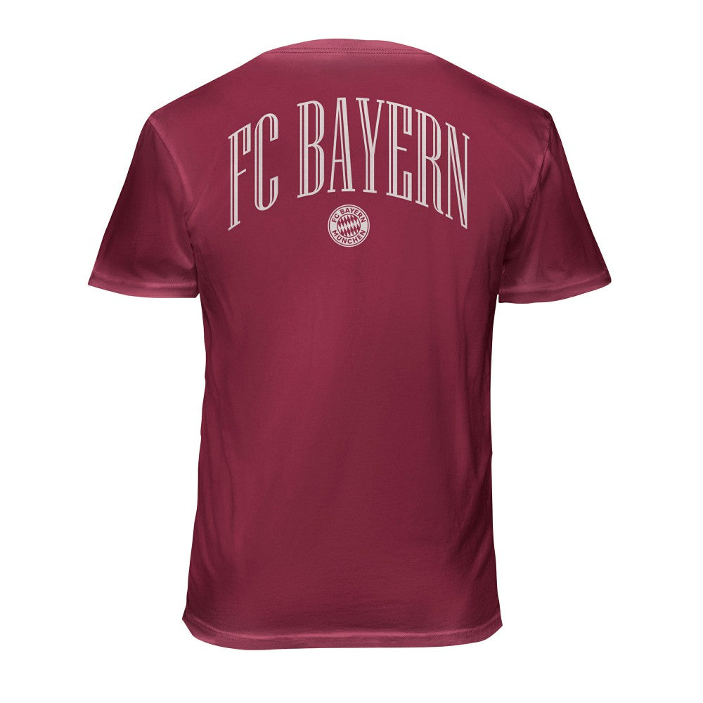Bayern Munich 1863FC Back Wordmark Soft Wash T-Shirts - Red