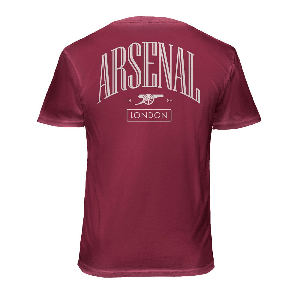 Arsenal 1863FC Back Wordmark Soft Wash T-Shirts - Red