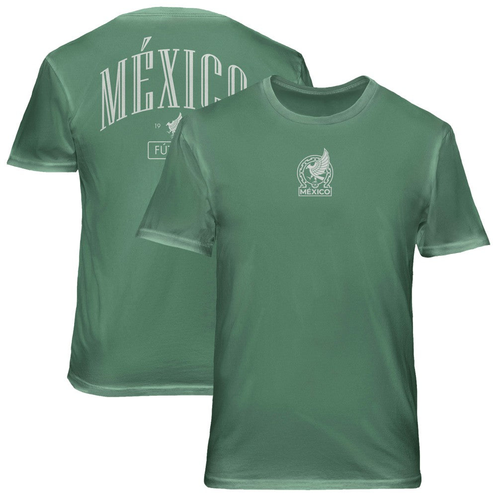 Mexico National Team 1863FC Back Wordmark Soft Wash T-Shirts - Green