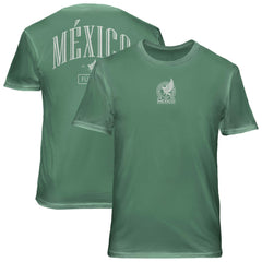 Mexico National Team 1863FC Back Wordmark Soft Wash T-Shirts - Green