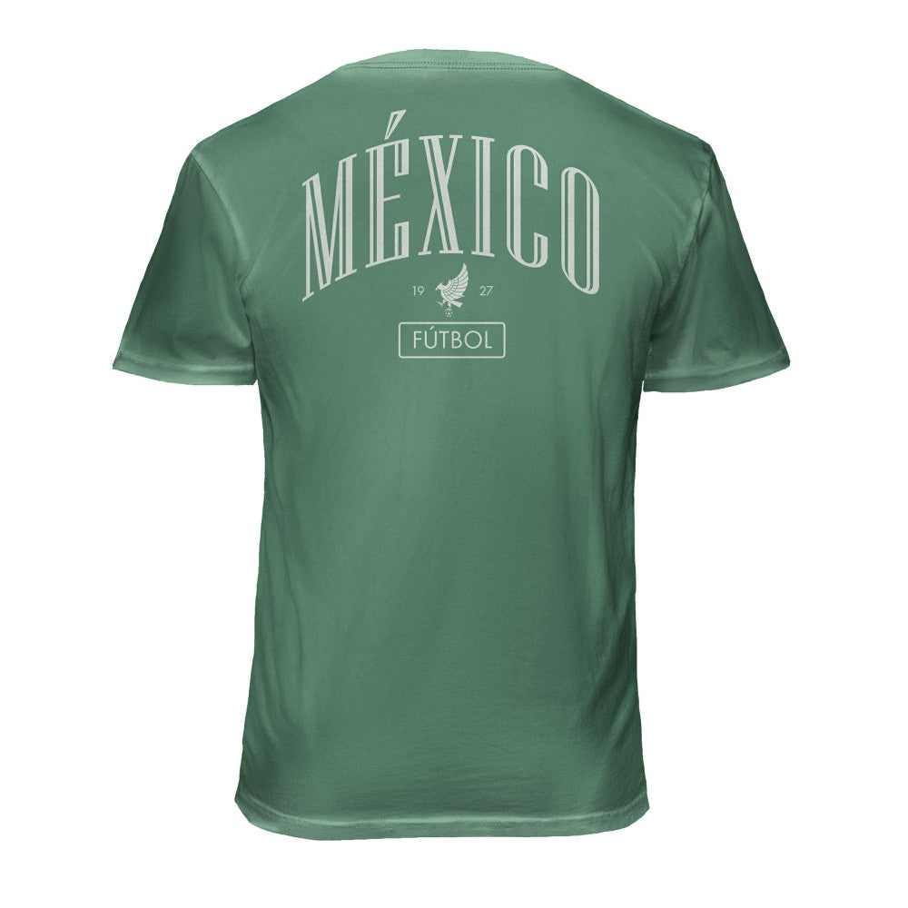 Mexico National Team 1863FC Back Wordmark Soft Wash T-Shirts - Green