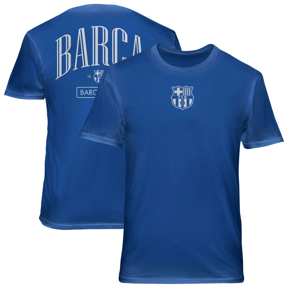 Barcelona 1863FC Back Wordmark Soft Wash T-Shirts - Blue