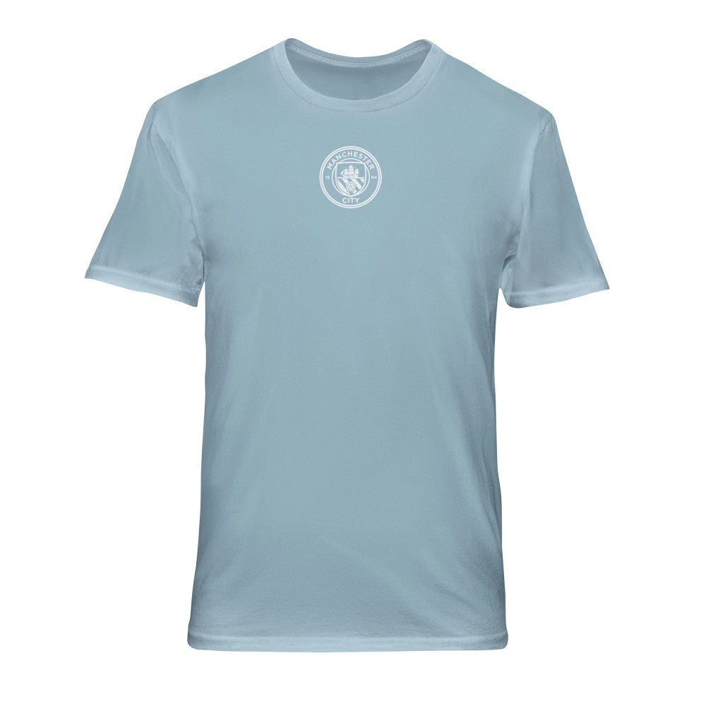 Manchester City 1863FC Back Wordmark Soft Wash T-Shirts - Light Blue
