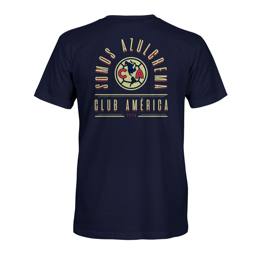 Club America 1863FC True To Glory Heavyweight T-Shirts - Navy