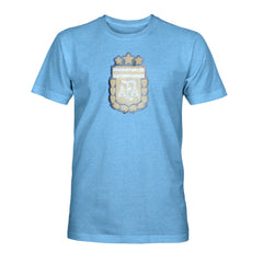 Argentina National Team 1863FC Color Badge Tri-Blend T-Shirts - Light Blue
