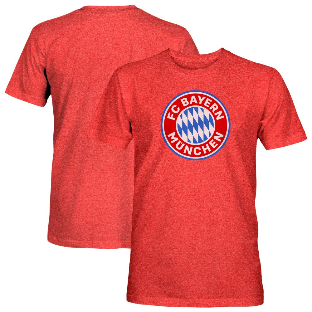 Bayern Munich 1863FC Color Badge Tri-Blend T-Shirts - Red