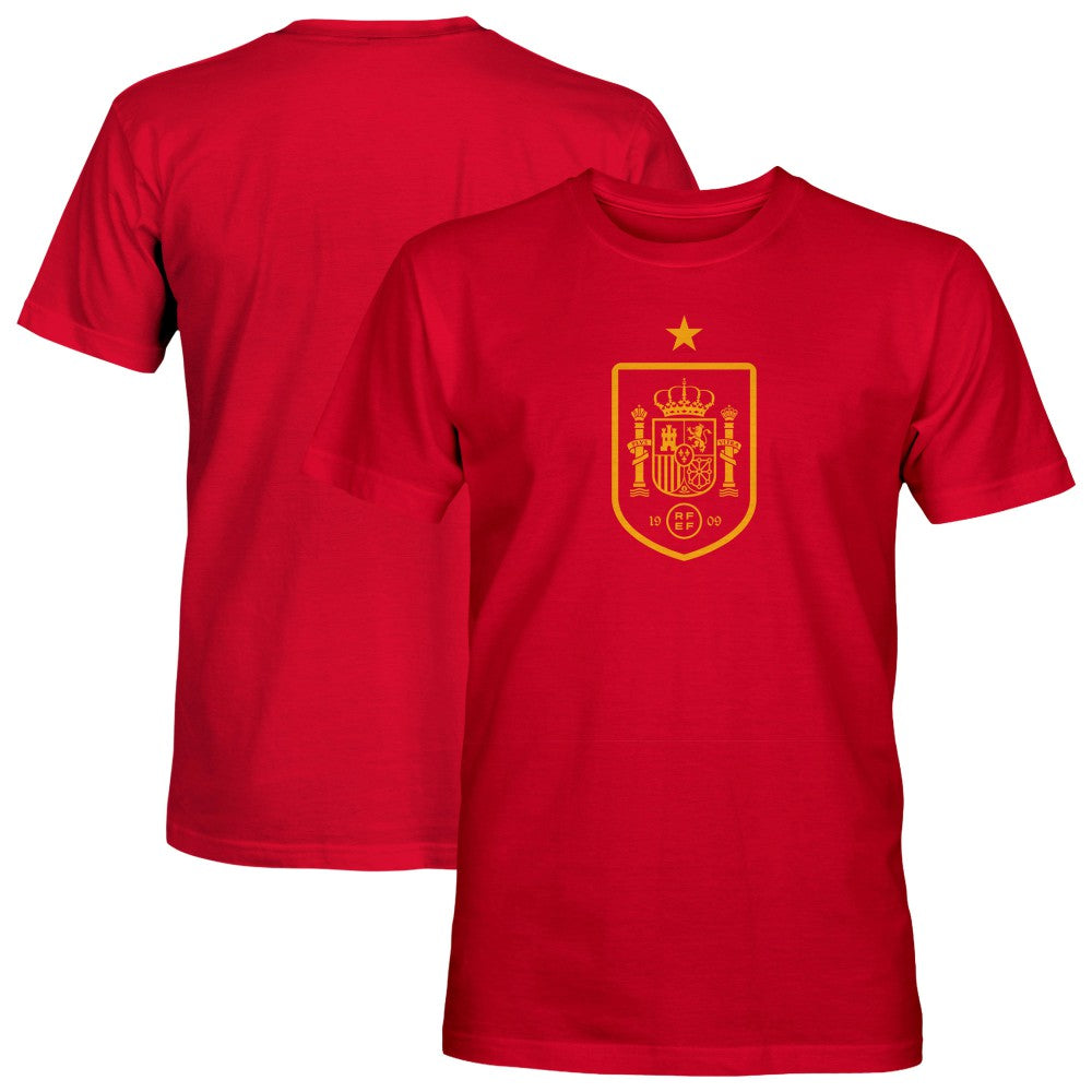 Spain National Team 1863FC Mono Badge T-Shirts - Red