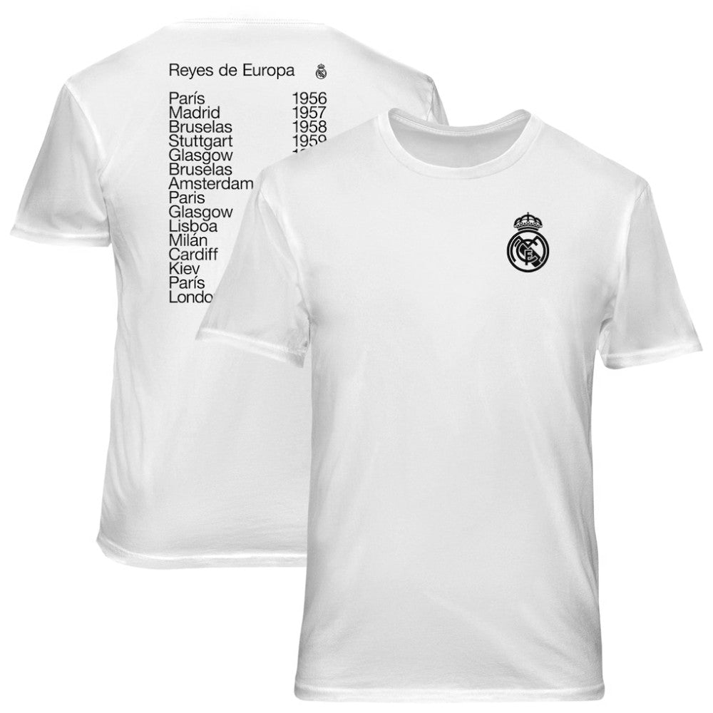 Real Madrid 1863FC Championships Soft Wash T-Shirts - White