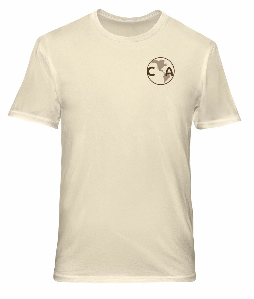 Club America 1863FC Vintage Soft Wash T-Shirts - Cream