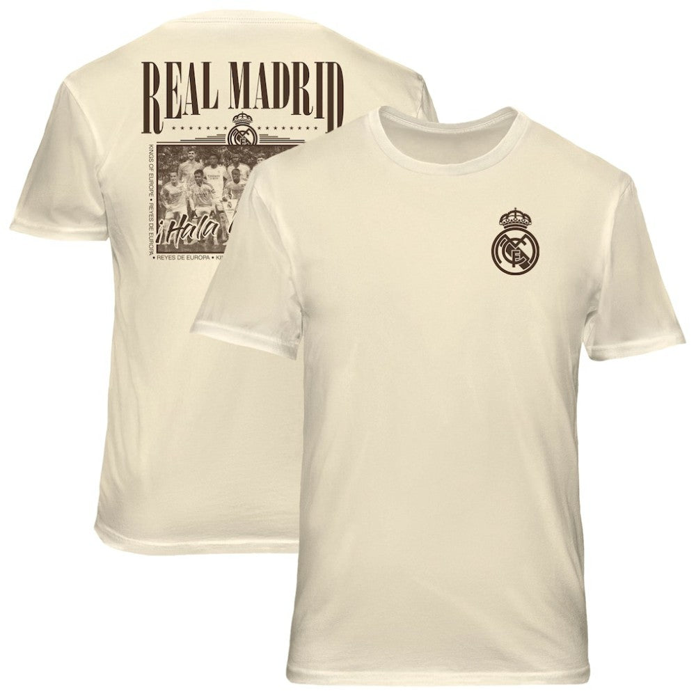 Real Madrid 1863FC Vintage Soft Wash T-Shirts - Cream