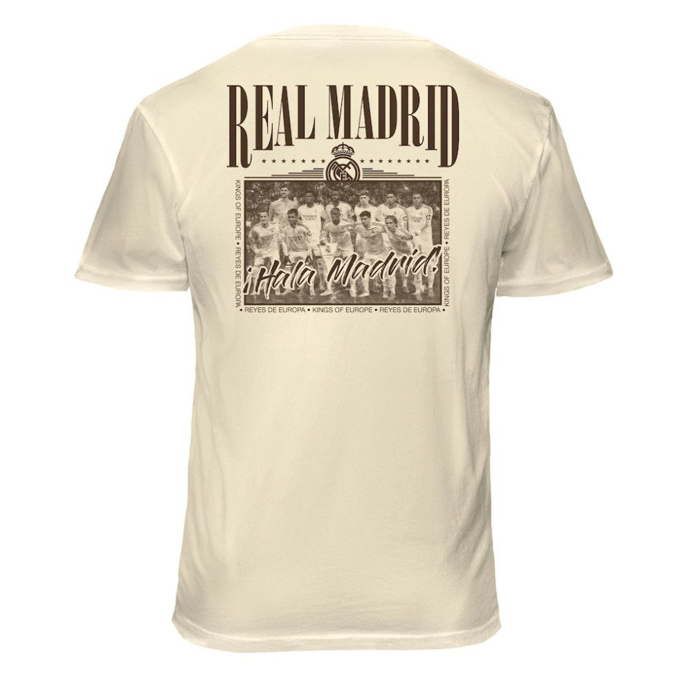 Real Madrid 1863FC Vintage Soft Wash T-Shirts - Cream