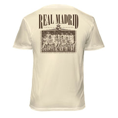 Real Madrid 1863FC Vintage Soft Wash T-Shirts - Cream