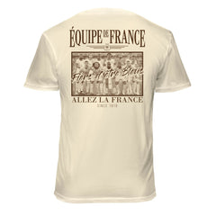 France National Team 1863FC Vintage Soft Wash T-Shirts - Cream