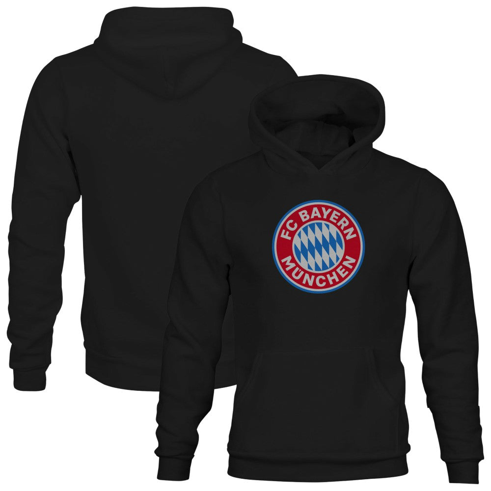 Bayern Munich 1863FC Youth Color Badge Fleece Hoodie - Black