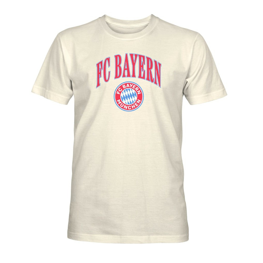 Bayern Munich 1863FC Retro Stripes T-Shirts - Cream