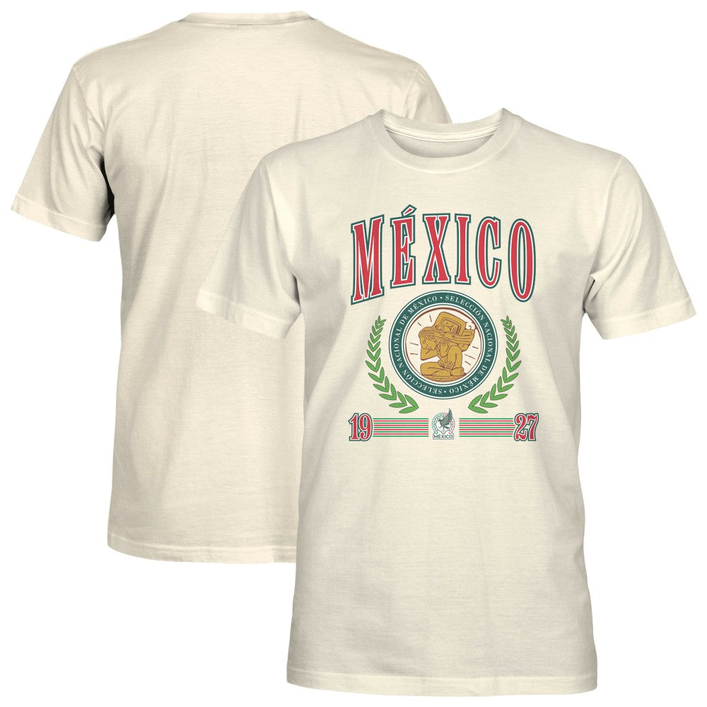 Mexico National Team 1863FC Retro Stripes T-Shirts - Cream