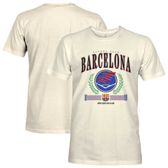 Barcelona 1863FC Retro Stripes T-Shirts - Cream