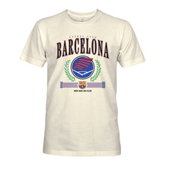 Barcelona 1863FC Retro Stripes T-Shirts - Cream