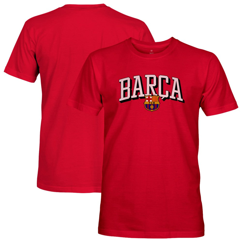 Barcelona 1863FC Athletic Wordmark T-Shirts - Red