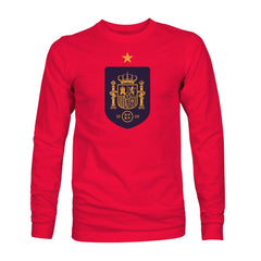 Spain National Team 1863FC Color Badge Long Sleeve T-Shirts - Red