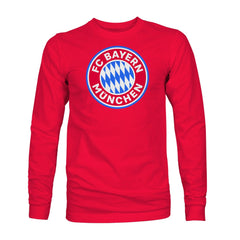 Bayern Munich 1863FC Color Badge Long Sleeve T-Shirts - Red